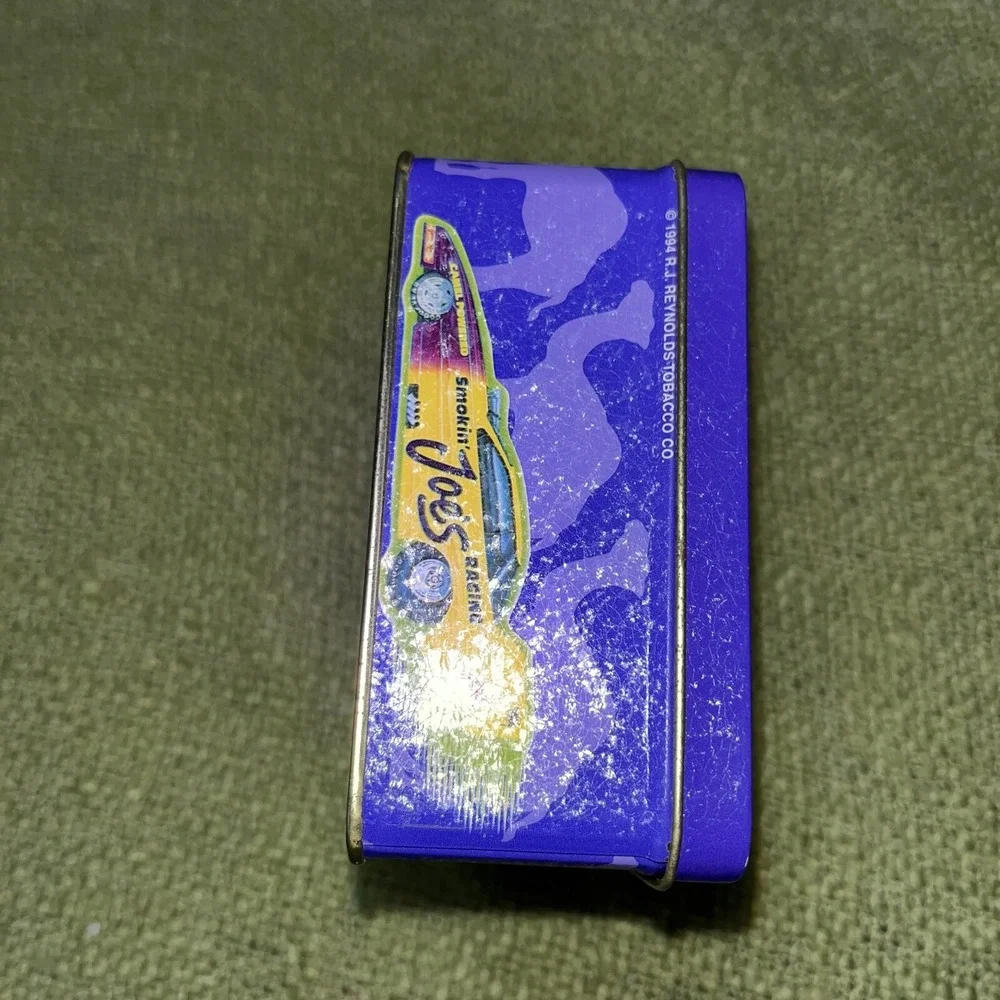 Smokin` Joe's Racing Tin Tobacco Collectors Box with‎ 50 Book Matches